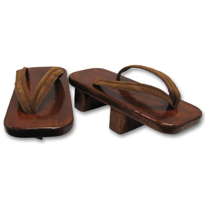 ... Block Geta Shoes - Geta Wooden Sandals - Japanese Kimono Wood Shoes