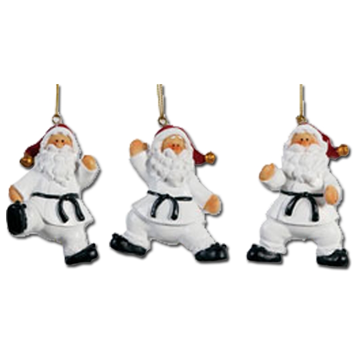 karate santa ornament set martial arts ornaments karate santa ornament set martial arts ornaments