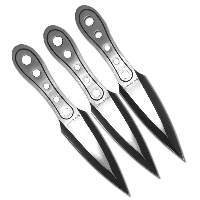 Rogue Ninja Master Throwing Knives Balanced Steel Throwing Knife Two Toned Throwing Knives