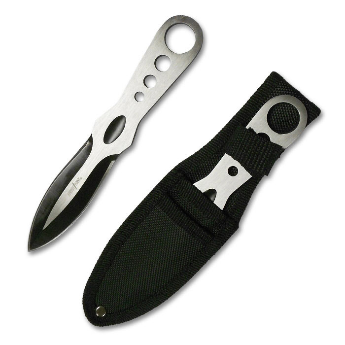 Thick Target Throwing Knives - 7.5 In Throwing Knife Set - Black and ...
