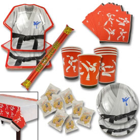 Karate Birthday Party Supplies on Martial Arts Party Supplies Karate Birthday Parties Decorations