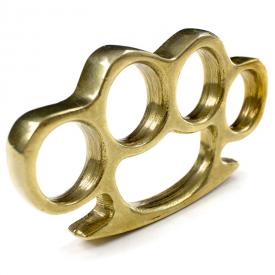 Solid Brass Knuckle Duster - Self-Defense Brass Knuckles - Classic Brass  Knuckles