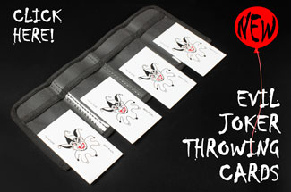 Go Wild with the Evil Joker Throwing Cards!