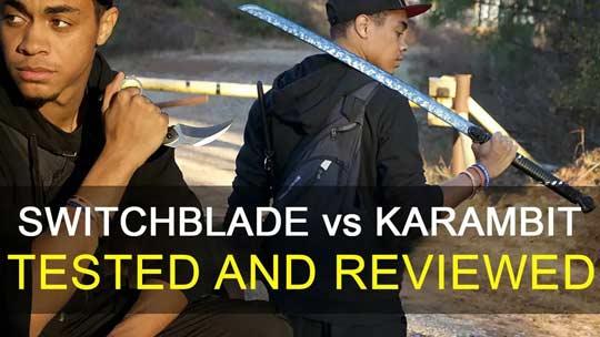 Automatic Switchblade vs Deadly Karambit Knife - Tested and Reviewed!