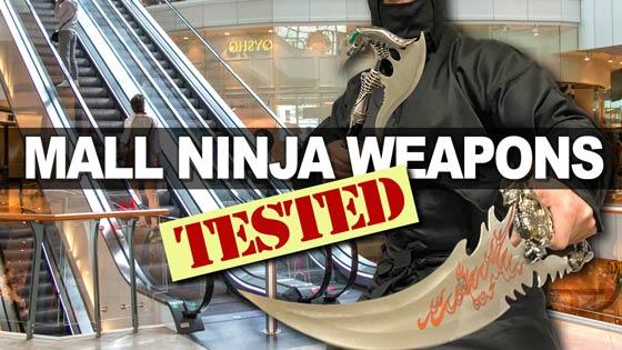 Mall Ninja Weapons Tested!