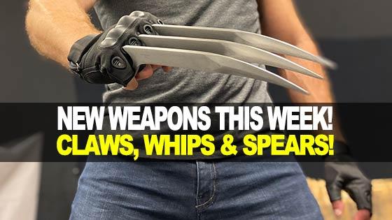 New Weapons This Week! Claws, Whips & Spears!