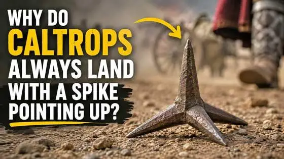 Why Do Caltrops Always Land With a Spike Pointing Up?