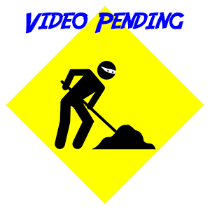 Video pending, with a ninja shoveling
