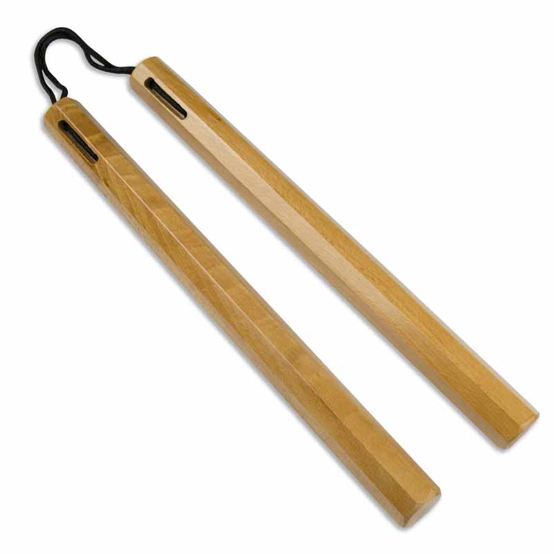 14 Inch Octagon Nunchaku with Cord Extra Long Nunchaku Extra Large Nunchucks