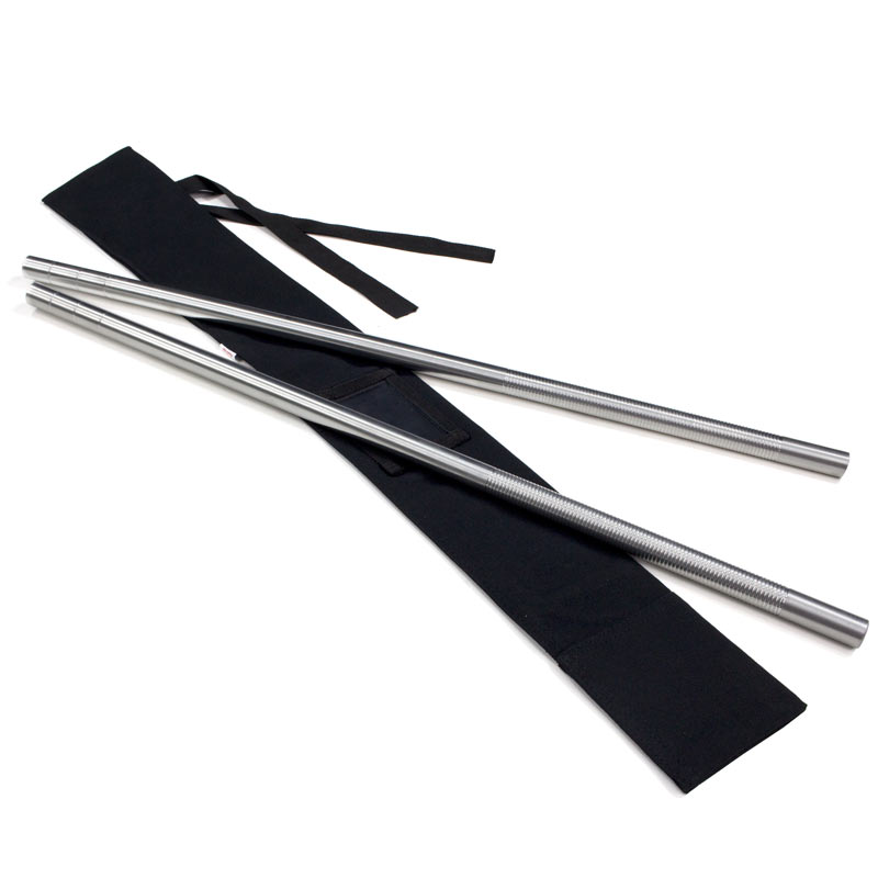 Aluminum Alloy Escrima Set Solid Metal Kali Sticks Martial Arts