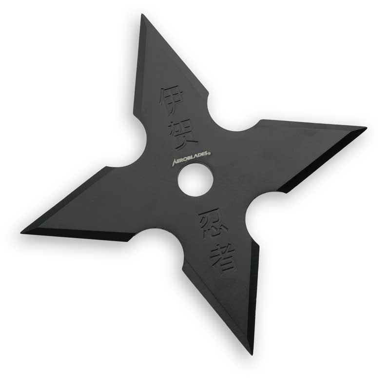Black Four Point Throwing Star