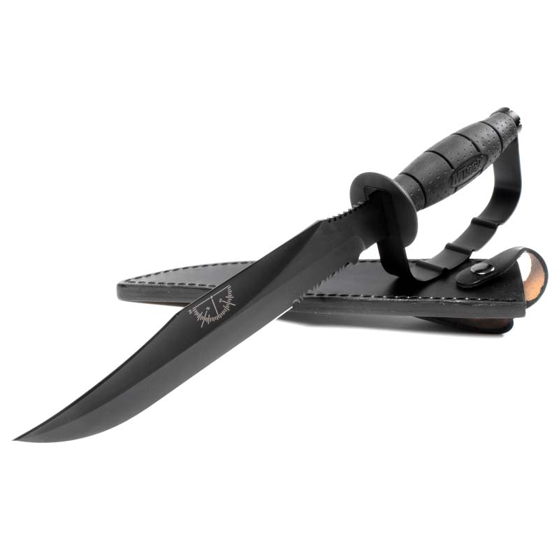 Black Tactical Bowie Knife