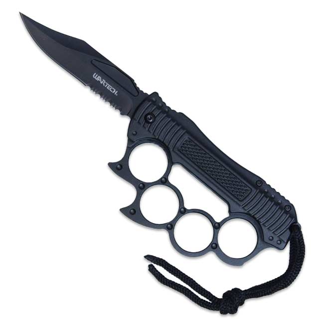 Black Tactical Knuckle Knife