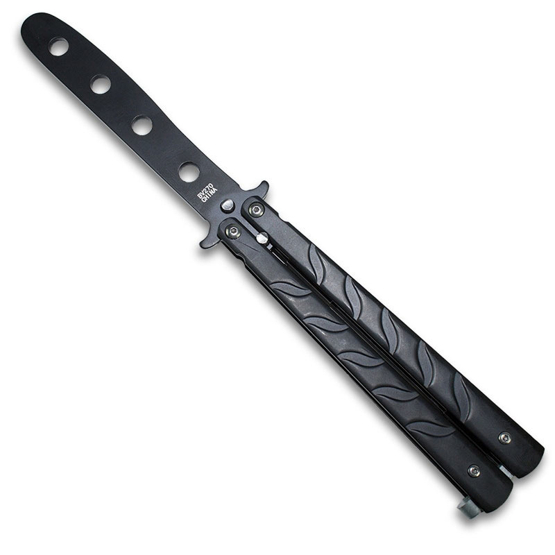 Kuriozud - Kuriozud Black Metal Practice Butterfly Balisong Trainer Dull  Tool - Walmart.com - Walmart.com