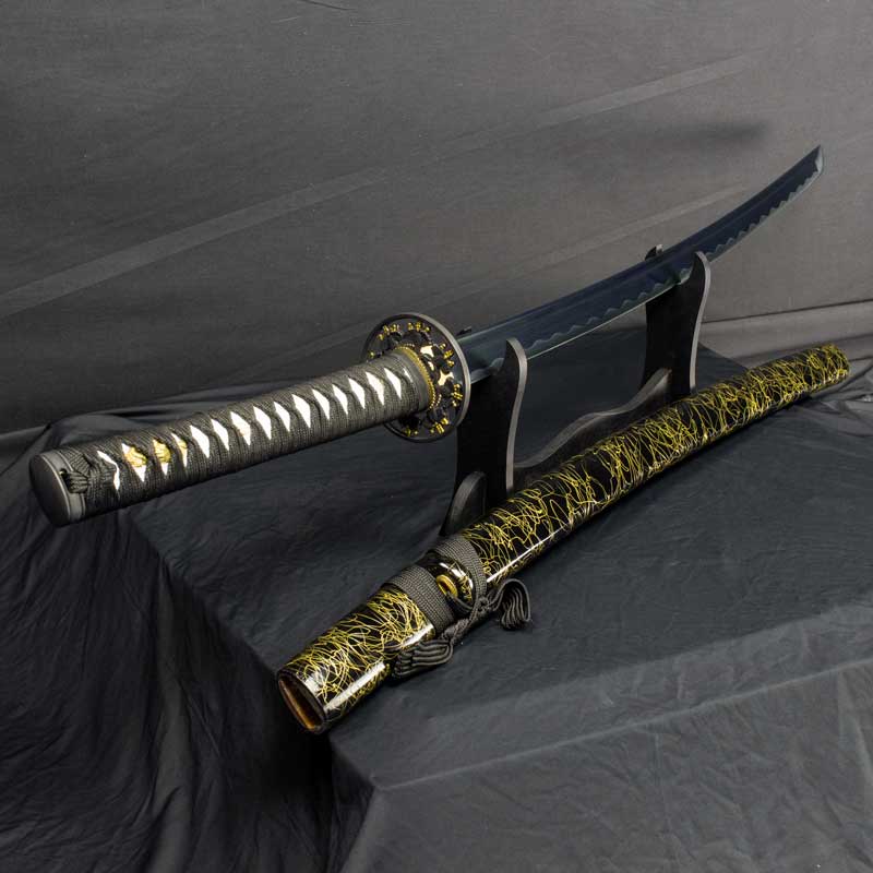 Blue Blade Katana - Sharpened Blue Samurai Sword Self-Defense Japanese Swords | KarateMart.com