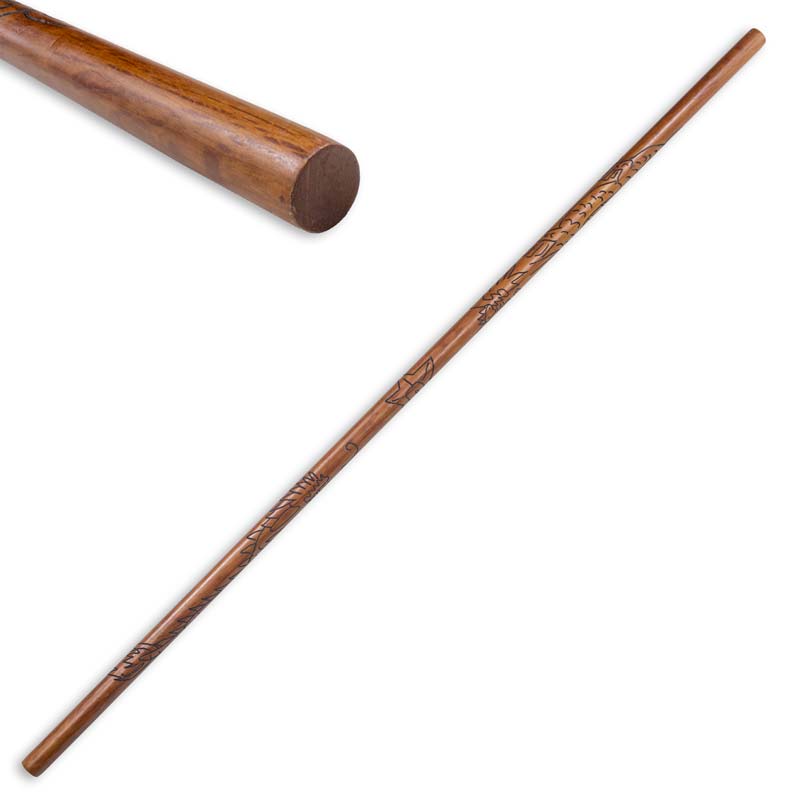 Carved Dragon Bo Staff Oak Bo Staff Competition Jo Staff