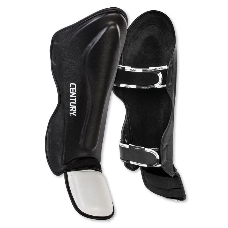 Century Creed Traditional Shin Instep Guards Leather Shin and Instep Pads