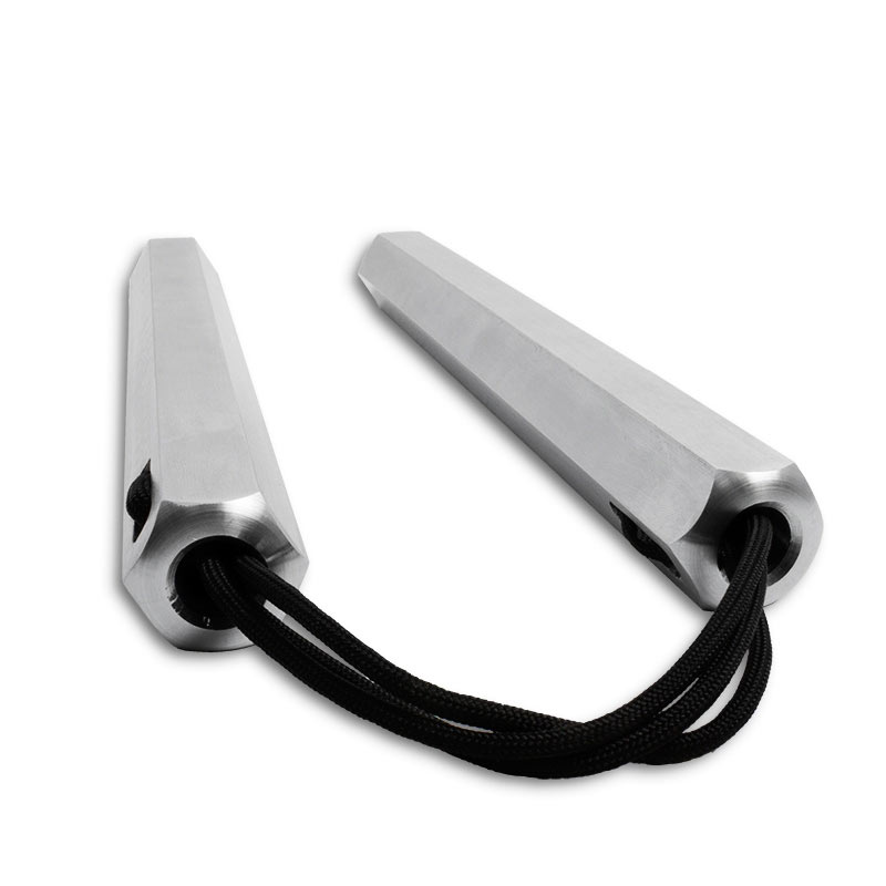 Corded Aluminum Hexagon Nunchaku - Metal Hexagon Nunchaku