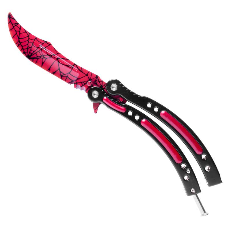 Crimson Spider Butterfly Knife