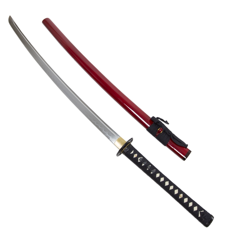 Crimson Warrior Hand Forged Katana - High End Battle Ready Swords ...