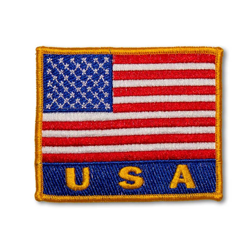 Map of USA Patch Taekwondo Kick Sparring Patch Embroidered USA Flag Patch-4x3.5" 