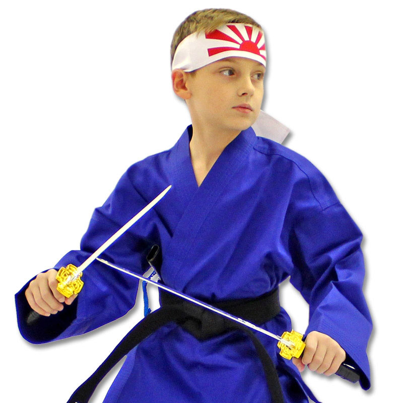 Deluxe Blue Karate Costume Kids Blue Karate Uniform Childrens