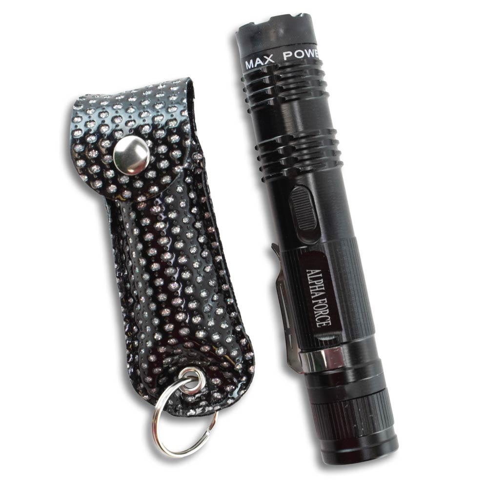 buy taser flashlight recharge combo Guard Dog Security Pepper Spray and Stun Gun Flashlight, Rechargeable, Self-Defense Keychain for Women, Pepper Spray and Stun Gun Combo, Personal Security Value Set, Rechargeable Flashlight, 0.5 fl oz MACE - Ergo Stun Gun