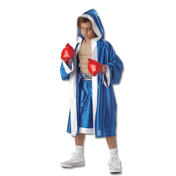 gesloten selecteer Tenslotte Everlast Boxer Boy - Childrens Muscle Chest Boxing Costume - Kids Hooded Boxer  Outfit