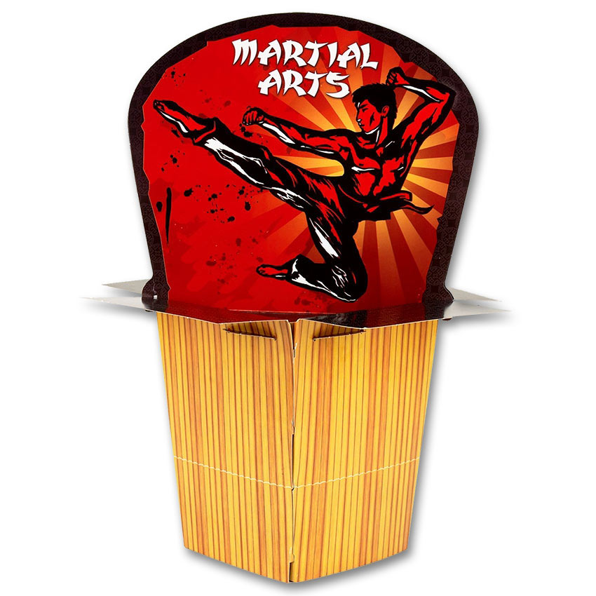 Flying Kick Party Centerpiece Martial Arts Themed Party Supplies