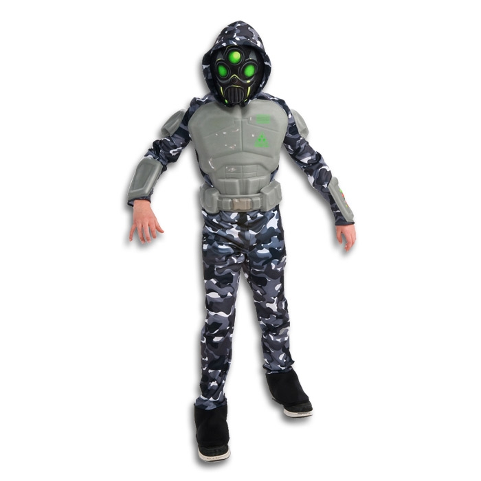 Future Swat Ninja Costume Kids Alien Ninja Outfit Halloween Snow Ninja Suit