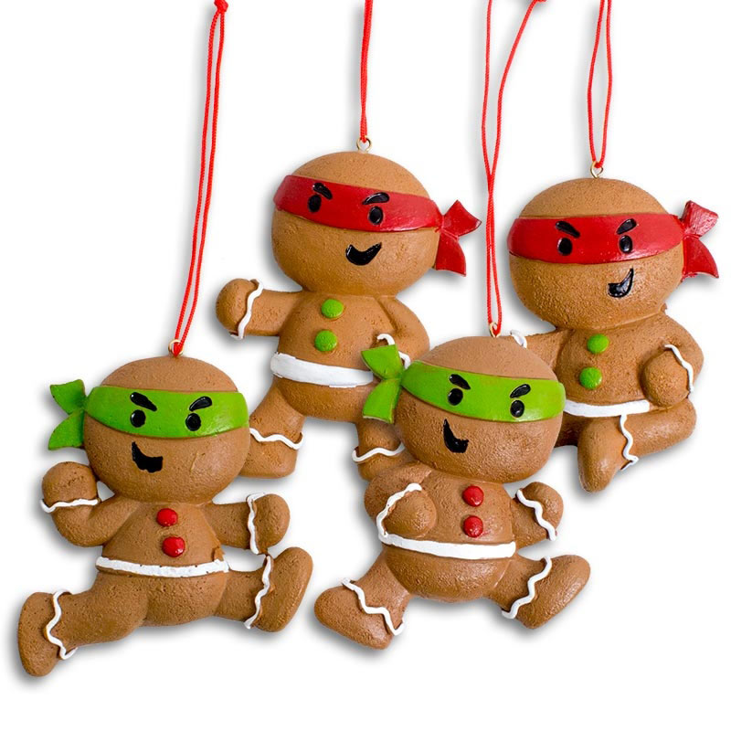 Gingerbread Ninja Ornament Set