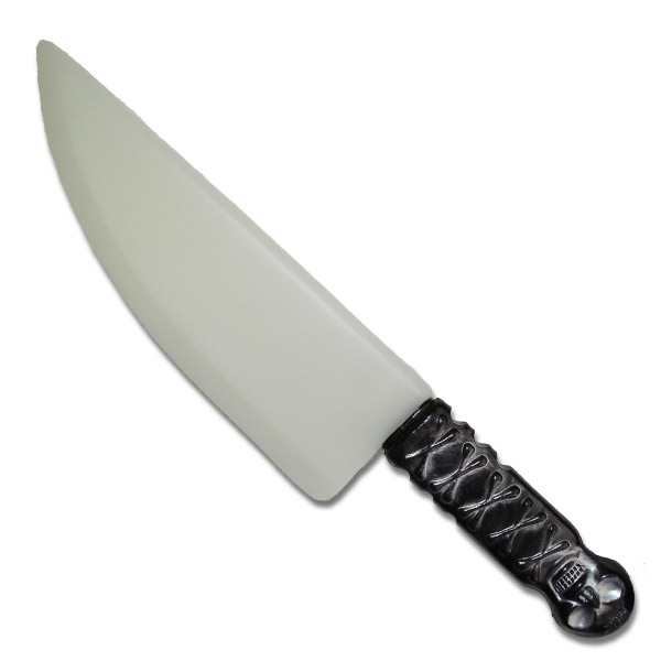 Glow in the Dark Butcher Knife Plastic Costume Knife Skeleton