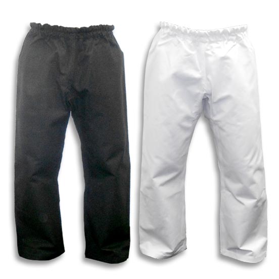 KANKU New Karate Pants 12oz Heavy Weight Black & White Martial ARTS 100% cotton 