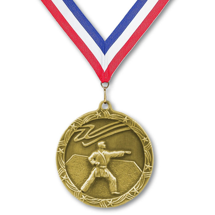 Band&Emblem Turnier Pokale E259 Karate Kampfsport Pokal Kids Medaillen 70mm m 