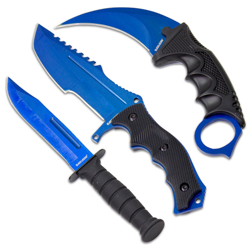 Lightning Blue Blade Knife Set