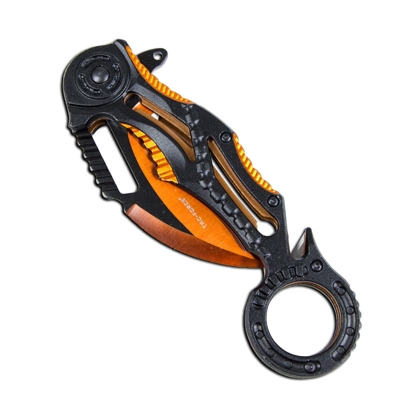 カランビット　48 Mandarin Claw Karambit - Orange Karambit Folding Knife