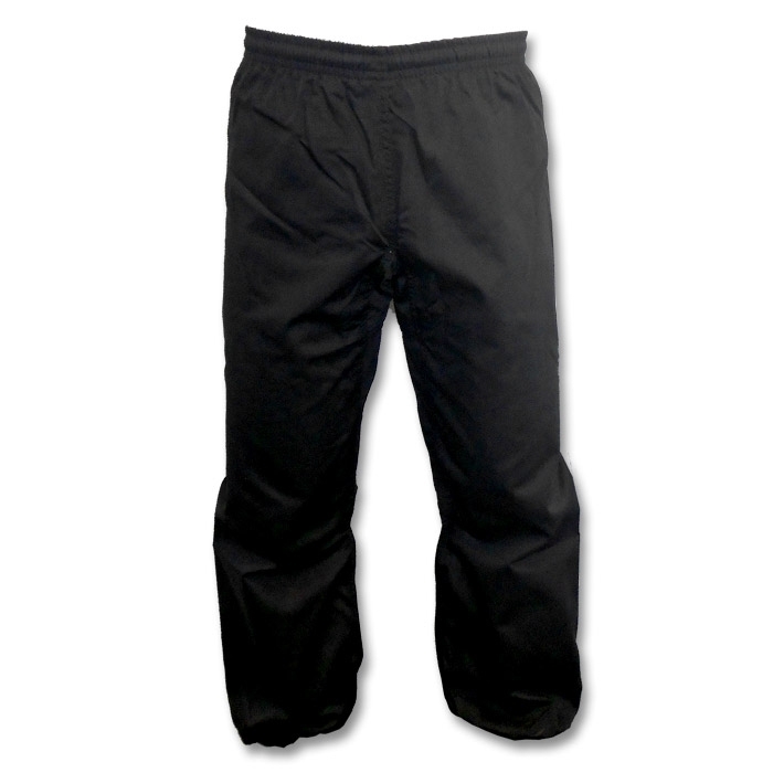Black Poly/Cotton Kung Fu Pants 