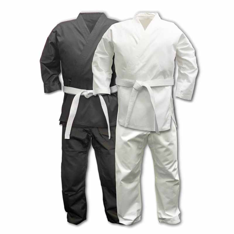 Karate Uniform 7.5oz Medium Weight For Kids & Adults Student Martial Arts Gi With Free White Belt 