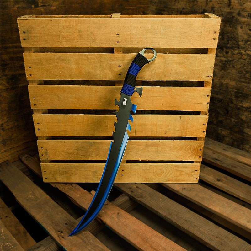 Midnight Marauder Sword - Black and Blue Ninja Sword - Ninja