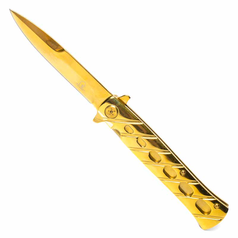 Modern Metallic Gold Pocket Knife