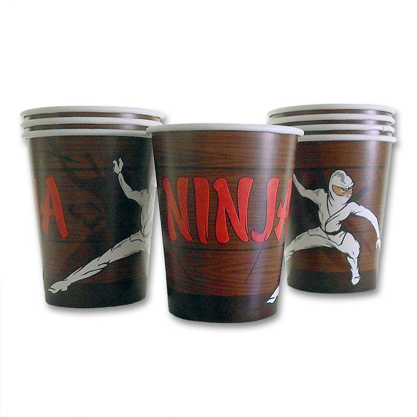 Ninja Attack Paper Cups (8-Pack)