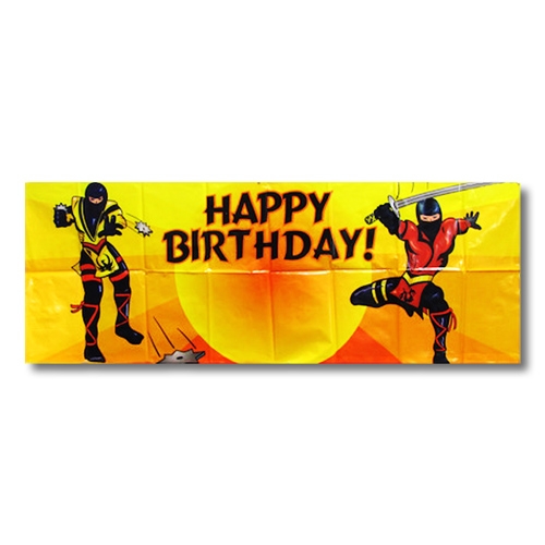 Ninja Birthday Banner