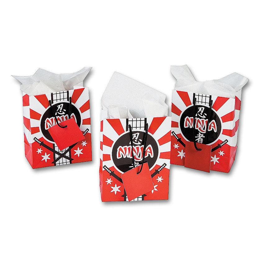 Ninja Party Gift Bags Ninja Themed Party Decor Martial Arts Party