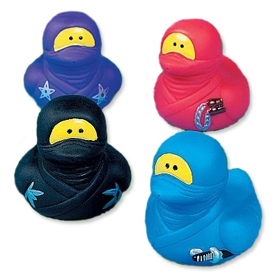 Ninja Rubber Ducks (4-Pack)