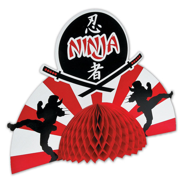 Ninja Warrior Centerpiece Ninja Themed Party Supplies Martial Arts