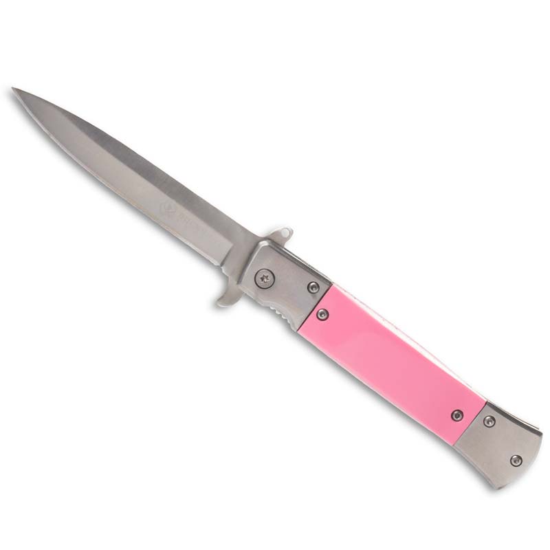 Pink Stiletto Folding Knife