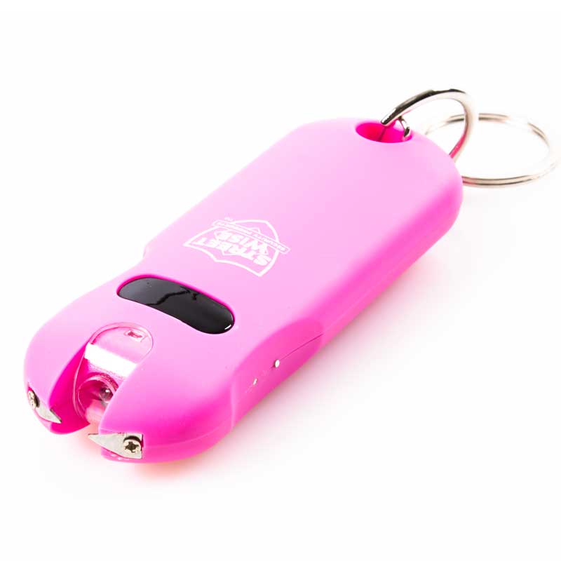 Pink Stun Gun Keychain Mini Shocking Keychains Women's Stun