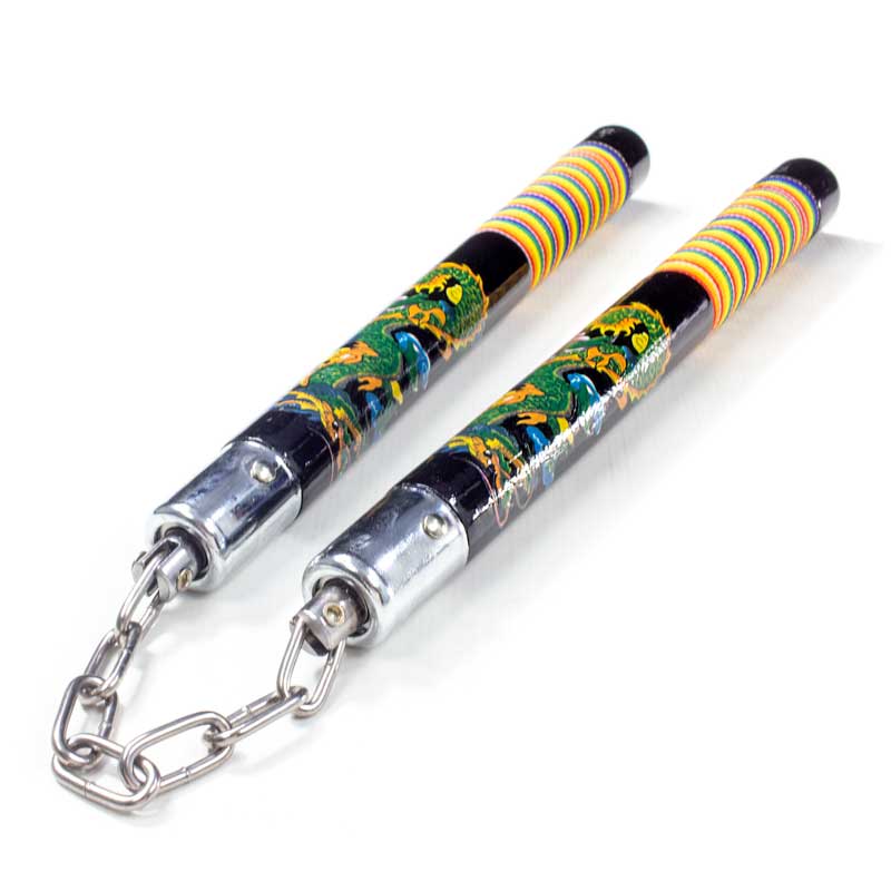 Proud Dragon Nunchaku - Pride Nunchucks - Rainbow Nunchaku
