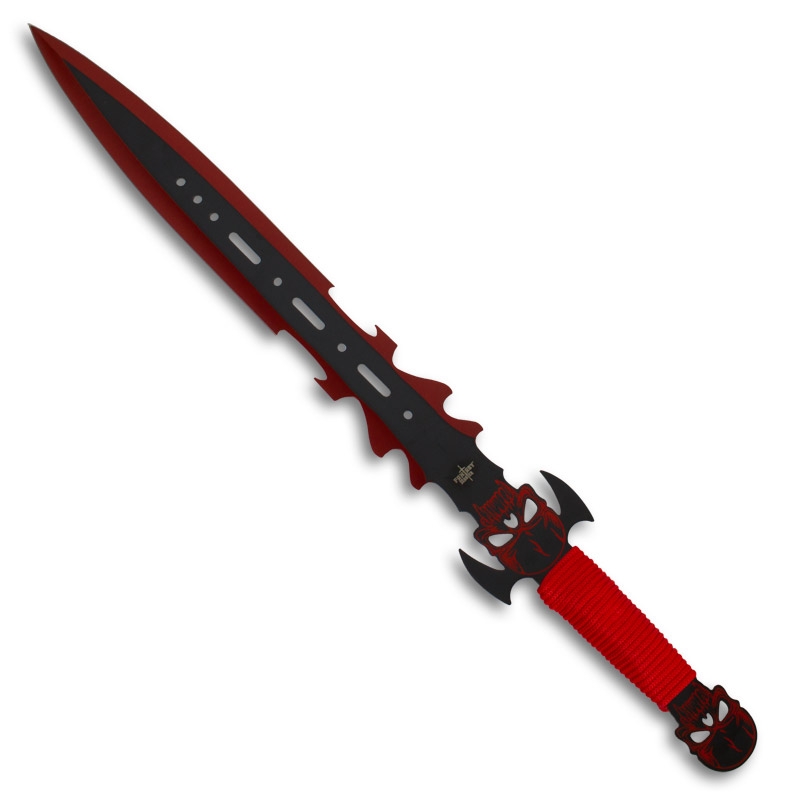  Red  Demon Ninja Sword  Red  Skull Sword  Full Tang Swords  