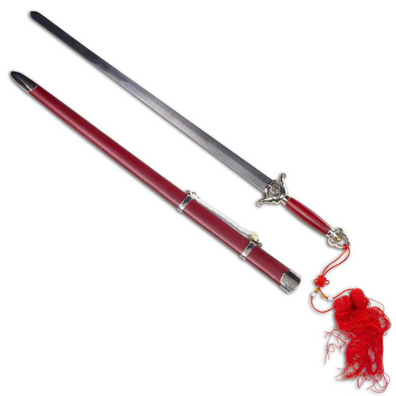 Red Yin Yang Tai Chi Sword